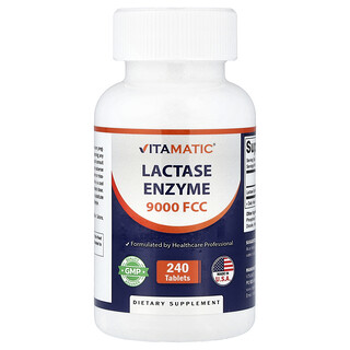 Vitamatic, Lactase Enzyme, 9,000 FCC, 240 Tablets