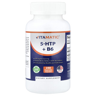 Vitamatic, 5-HTP más vitamina B6, 240 cápsulas vegetales