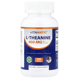 Vitamatic, L-teanina, 240 comprimidos (200 mg por comprimido)