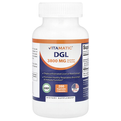 Vitamatic DGL 200 Vegetable Capsules
