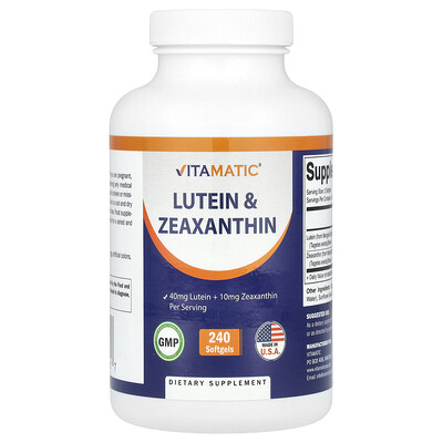 Product Image for Vitamatic, Lutein & Zeaxanthin, 240 Softgels