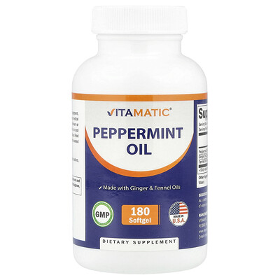Vitamatic  Peppermint Oil  180 Softgel