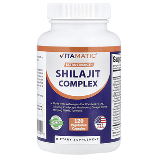 Vitamatic, Shilajit Complex, 120 Vegetarian Capsules