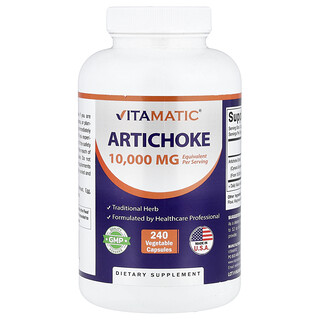 Vitamatic, 洋薊，240 粒素食膠囊（每粒 5,000 毫克）