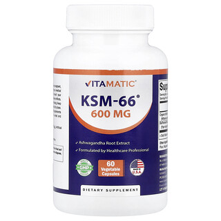 Vitamatic, KSM-66®, 60 plantaardige capsules