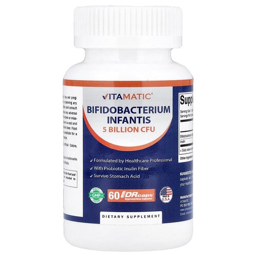 Vitamatic Bifidobacterium Infantis, 60 DRcaps® Hypromellose Capsules