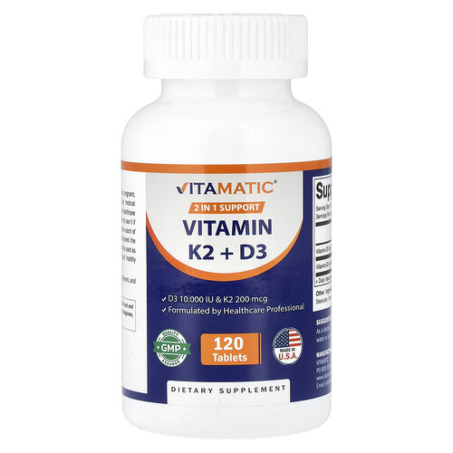 Vitamatic Vitamin K2 + D3, 120 Tablets