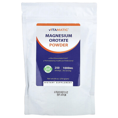 Vitamatic, Orotato de magnesio en polvo, 250 g (8,8 oz)