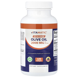 Vitamatic, Extra Virgin Olive Oil, 120 Softgels (1,000 mg per Softgel)