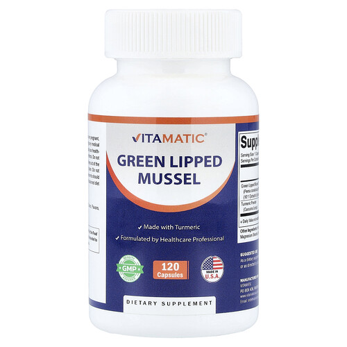 Vitamatic, Green Lipped Mussel, 120 Capsules