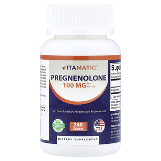فيتاماتيك‏, Pregnenolone ، 240 قرصًا (50 ملجم لكل قرص)