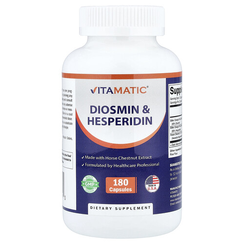 Vitamatic Diosmin & Hesperidin, 180 Capsules