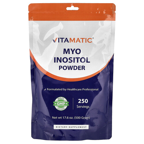 Vitamatic, Mioinositol en polvo, 500 g (17,6 oz)