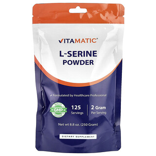 Vitamatic, L-serina en polvo, 250 g (8,8 oz)