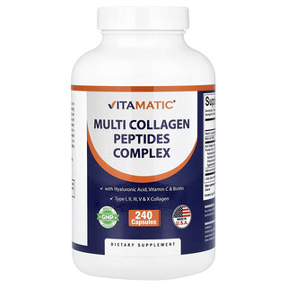 Vitamatic, Complexe de peptides de multi-collagène, 240 capsules