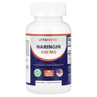 Vitamatic, Naringine, 500 mg, 90 capsules végétales