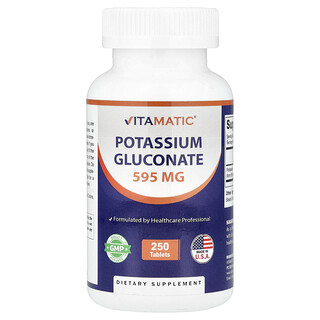 Vitamatic, Gluconate de potassium, 595 mg, 250 comprimés