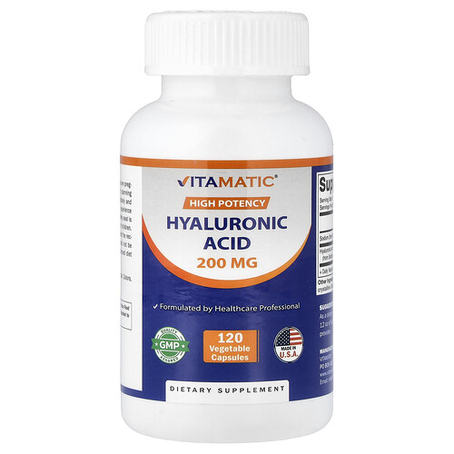 バイタマティック Vitamatic, ヒアルロン酸、高いサポート力、ベジカプセル120粒