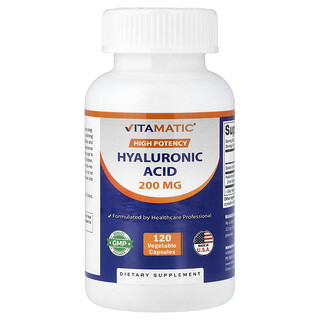 Vitamatic, Хиалуронова киселина, висока ефективност, 120 капсули на растителна основа