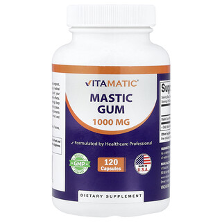 Vitamatic, Gumă de mastic, 1.000 mg, 120 capsule (500 mg per capsulă)