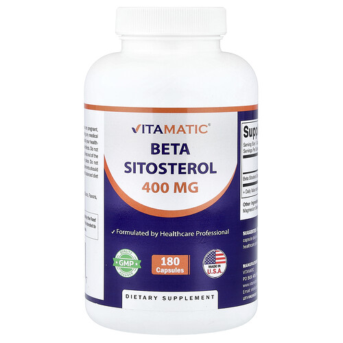 Vitamatic, Beetasitosteroli, 400 mg, 180 kapselia