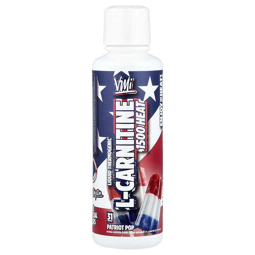 VMI Sports, L-Carnitin 1500 Heat, Patriot Pop, 473 ml (16 fl. oz.)