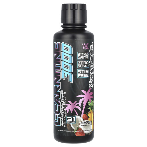 VMI 스포츠 VMI Sports, L-카르니틴 3000, 마이애미 바이스, 473ml(16fl oz)