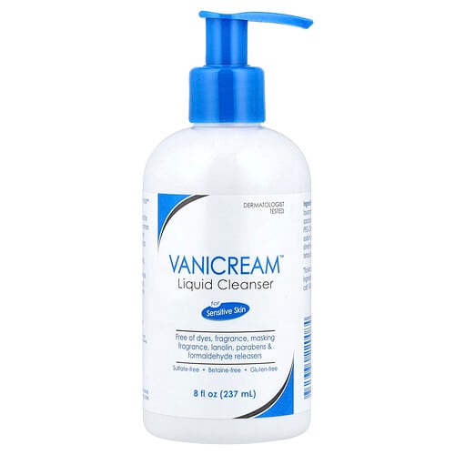 Vanicream, Liquid Cleanser, For Sensitive Skin, Fragrance Free, 8 fl oz (237 ml)