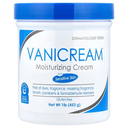 Vanicream, Moisturizing Cream, For Sensitive Skin, Fragrance Free, 1 lb (453 g)