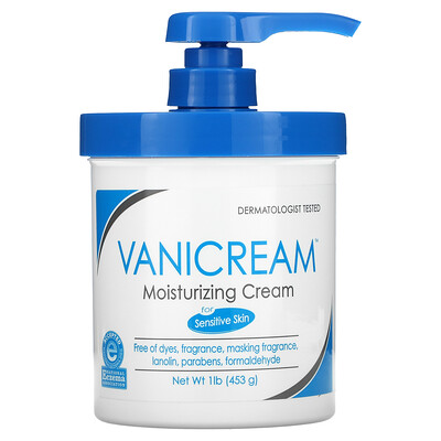 Vanicream Увлажняющий крем, для чувствительной кожи, 1 фунт (453 г)