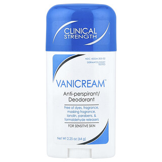 Vanicream（バニクリーム）, Anti-Perspirant／Deodorant、敏感肌用、無香料、64g