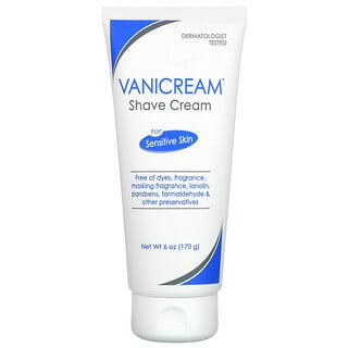 Vanicream, Shave Cream, For Sensitive Skin, Fragrance Free, 6 oz (170 g)