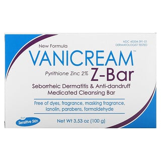 Vanicream, Z-Bar，脂溢性皮炎和去屑塗藥清潔棒，3.53 盎司（100 克）
