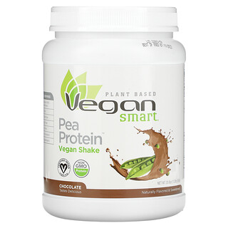 VeganSmart, مخفوق نباتي ببروتين البازلاء، بنكهة الشيكولاتة، 20.6 أوقية (585 جم)