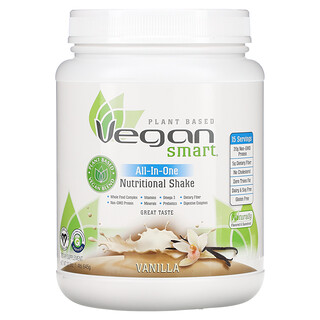 VeganSmart, All-In-One Nutritional Shake, Vanilla, 1.4 lbs (645 g)