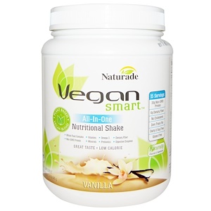 Купить Vegan Smart, Vegan Smart, Все-в-одном, питательный коктейль, ваниль, 22,8 унции (645 г)  на IHerb