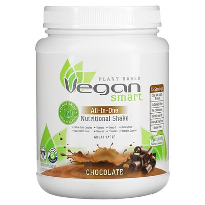 VeganSmart Универсальный питательный коктейль, шоколад, 690 г (1,51 фунта)