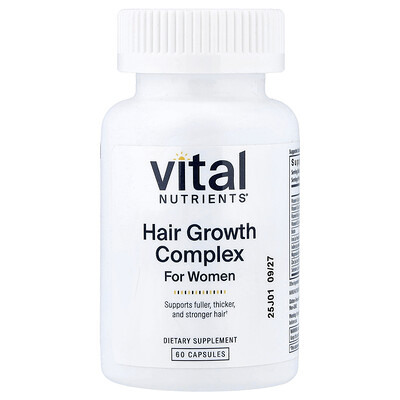 Product Image for Vital Nutrients, Hair Growth Complex For Women, 60 Capsules