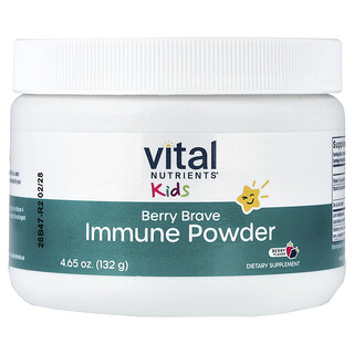 Vital Nutrients, Kids, Berry Brave Immune Powder, Berry, 4.65 oz (132 g)