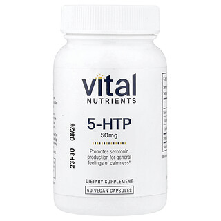 Vital Nutrients, 5-HTP, 50 mg, 60 capsule vegane