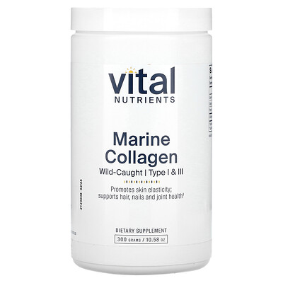 Vital Nutrients  Marine Collagen Wild-Caught  Type I & III  10.58 oz (300 g)