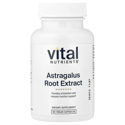 Vital Nutrients Astragalus Root Extract, 90 Vegan Capsules (300 mg per Capsule)