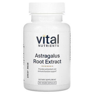 Vital Nutrients, Extrait de racine d'astragale, 600 mg, 90 capsules végétariennes (300 mg par capsule)