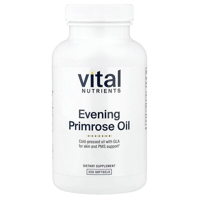 Vital Nutrients, Aceite de onagra`` 250 cápsulas blandas