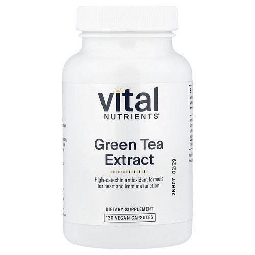 Vital Nutrients Green Tea Extract, 120 Vegan Capsules (275 mg per Capsule)