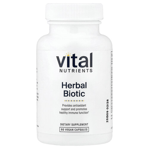 Vital Nutrients, Herbal Biotic, 60 vegane Kapseln
