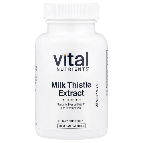 Vital Nutrients, Milk Thistle Extract, 60 Vegan Capsules (250 mg per Capsule)