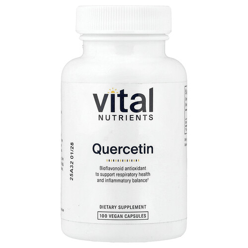 Vital Nutrients, Quercetin, 100 vegane Kapseln (250 mg pro Kapsel)