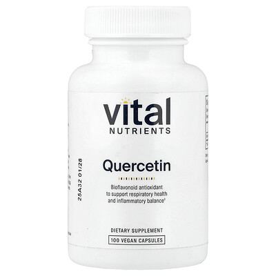 Vital Nutrients, Quercetina, 100 cápsulas veganas (250 mg por cápsula)
