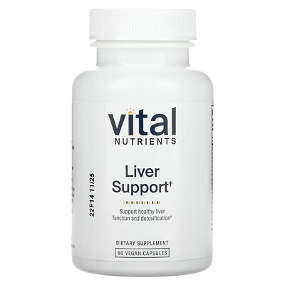 Vital Nutrients  Liver Support  60 Vegan Capsules
